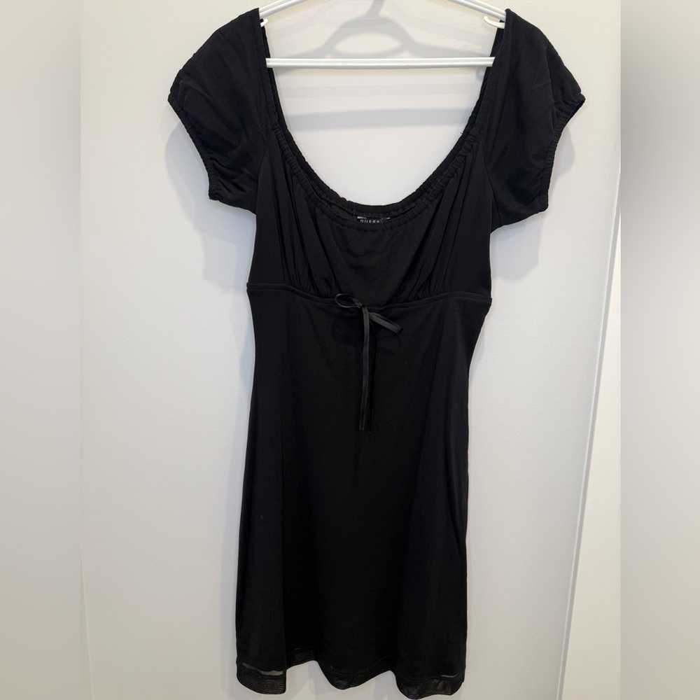 Guess Charcoal Scoop Neck Dress